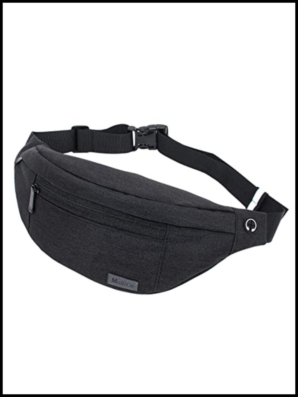 Large Crossbody Fanny Pack 4-Zipper Pockets Nylon Waist Bag Running Belt Workout
